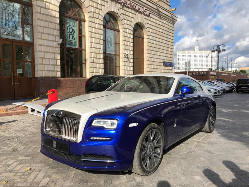 Rolls-Royce Wraith 2017 год <br>Salamanca Blue / White metal 