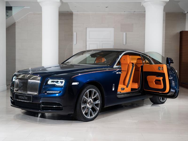 Rolls Royce Wraith РіРѕР»СѓР±РѕР№